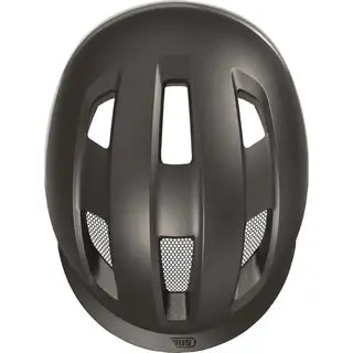 Abus Purl-Y Ace Speed Pedelec helm met ventilatiegaten en verstelbare riem, zwart, voor snelheid fietsers.