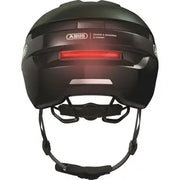 Abus Purl-Y Ace speed pedelec helm met oplaadbaar led-licht en NTA-geclassificeerd, lichtgewicht en veilig voor fietsers.