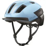 Abus Purl-Y Ace Speed Pedelec helm met oplaadbaar led-licht en NTA-geclassificeerde bescherming, geschikt voor fietsen.