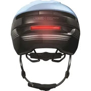 Abus Purl-Y Ace speed pedelec helm met geïntegreerd oplaadbaar LED-licht en NTA-geclassificeerde veiligheidskenmerken.