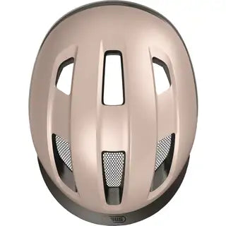 Abus Purl-Y Ace Speed Pedelec fietshelm met ventilatiegaten en verstelbare riem, zwart met blauwe details, voor maximale bescherming.