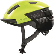 Abus Purl-Y Ace speed pedelec helm met oplaadbaar LED-licht en NTA-geclassificeerd, zwart met comfortabele pasvorm.