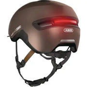 Abus Hud-Y E-bike helm met magnetische USB-led verlichting, zwart, met ventilatiegaten en verstelbare band voor urban fietsen