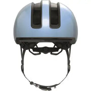 Abus Hud-Y Urban e-bike helm met magnetische USB-LED verlichting, zwart met comfortabele pasvorm en ventilatie.