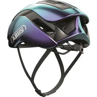 Abus Gamechanger 2.0 racefietshelm met aerodynamisch blade-design, zwart met oranje details, lichtgewicht en veilige wielrenhelm