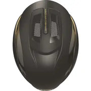 Abus Gamechanger 2.0 racefietshelm met aerodynamische Blade-ontwerp en verstelbare ventilatieopeningen, zwart kleur.