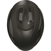 Abus Gamechanger 2.0 Mips racefietshjelm met aerodynamisch ontwerp en ventilatiegaten, zwart met witte details.