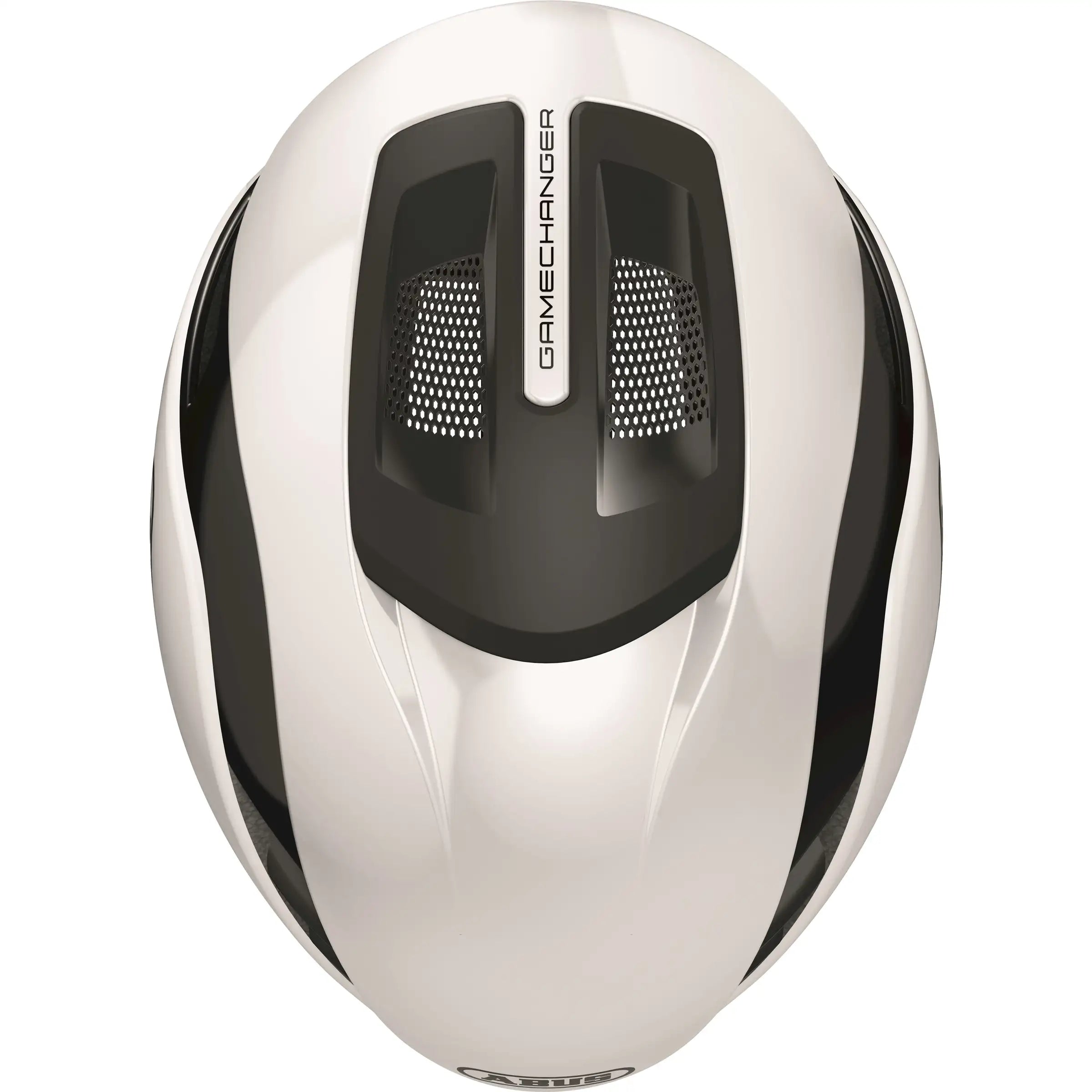 Abus Gamechanger 2.0 Mips racefietshelm met aerodynamisch ontwerp en ventilatieopeningen, geschikt voor wielrenners.