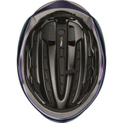 Abus Gamechanger 2.0 Mips racefietshelm met aerodynamisch ontwerp en ventilatiegaten, geschikt voor wielrenners.