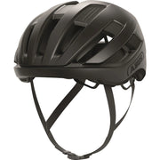 Abus Wingback racefiets helm met aerodynamisch ontwerp en ventilatieopeningen, geschikt voor wielrenners en racefietsers.