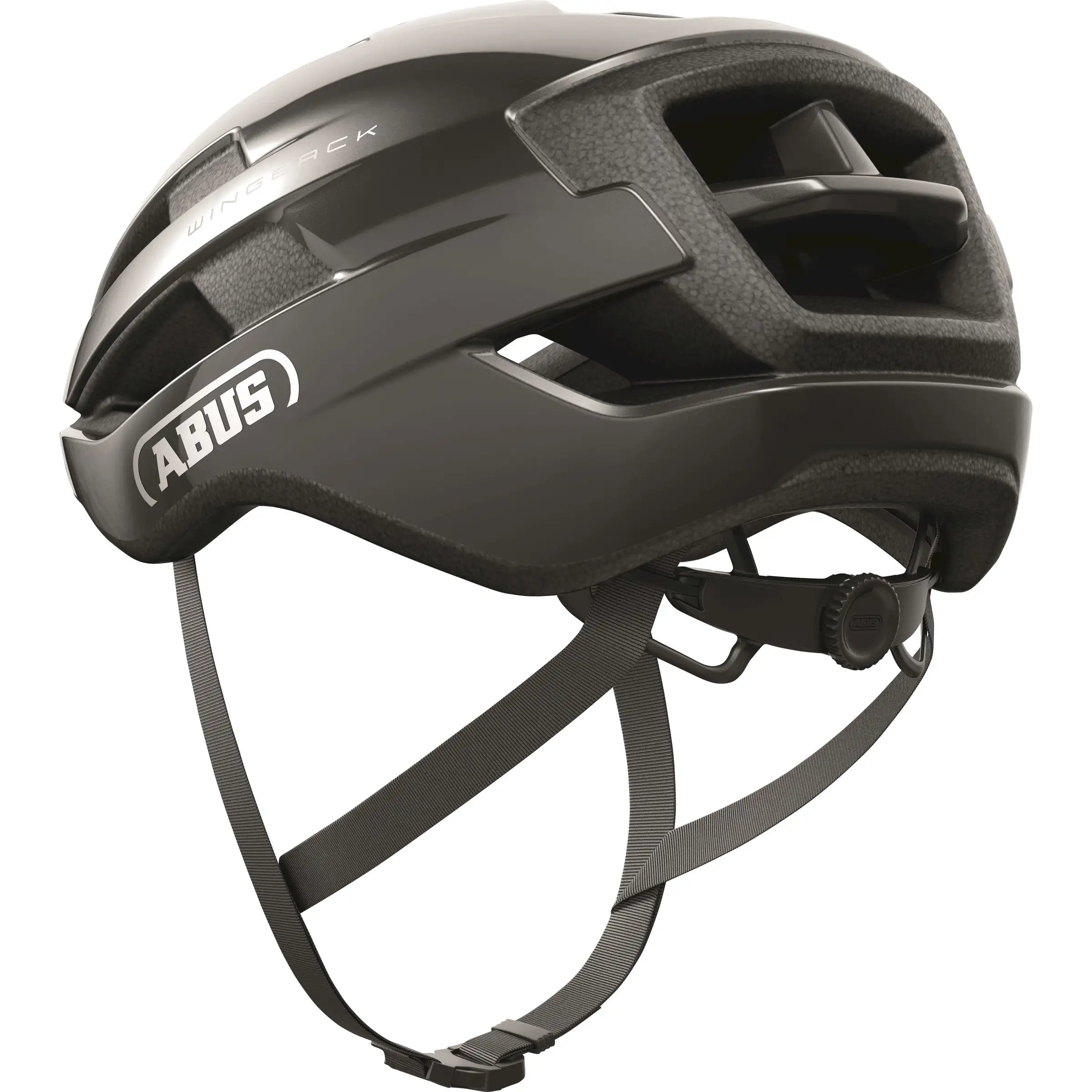 Abus Wingback racefiets helm met aerodynamisch ontwerp en ventilatiegaten, geschikt voor wielrenners en racefietsliefhebbers