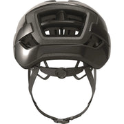 Abus Wingback racefietshelm met aerodynamisch ontwerp en ventilatiegaten, geschikt voor wielrenners, op een witte achtergrond.