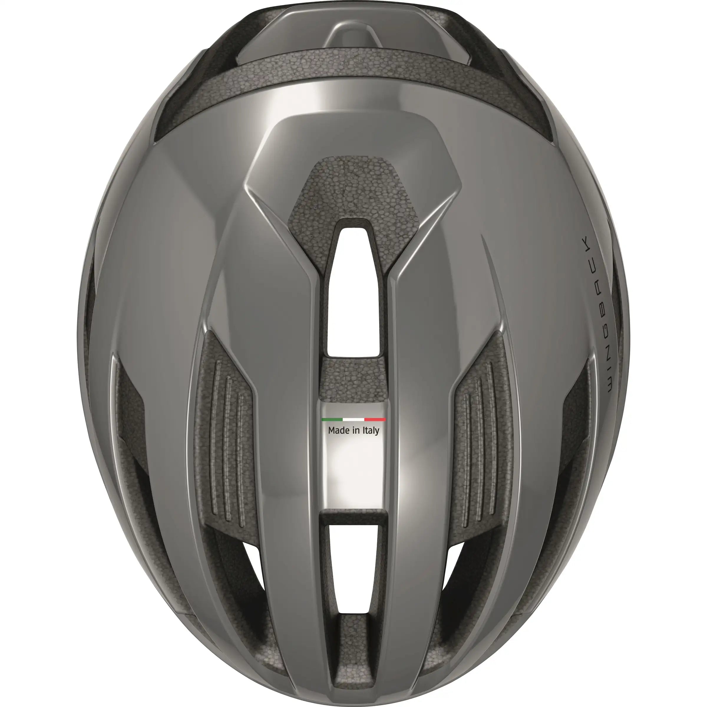 Abus Wingback racefietshelm met aerodynamisch ontwerp en ventilerende opening, zwart met blauwe accenten, voor wielrenners