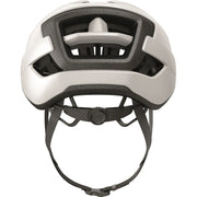 Abus Wingback racefiets helm voor heren met aerodynamisch ontwerp en ventilatie, zwartkleurige fietshoed op een witte achtergrond