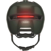 Abus Hud-Y Ace speed pedelec helm met geïntegreerd vizier en USB-achterlicht, lichtgewicht en veilige fietshelm voor snel vervoer