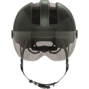 Abus Hud-Y Ace speed pedelechelmet met geïntegreerd vizier en USB-achterlicht, lichte en veilige fietshelm voor speed pedelecs
