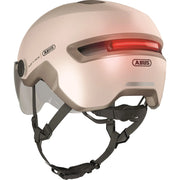Abus Hud-Y Ace speed pedelec helm met geïntegreerd vizier en USB-achterlicht, lichtgewicht en veilige fietshelm voor snelverkeer