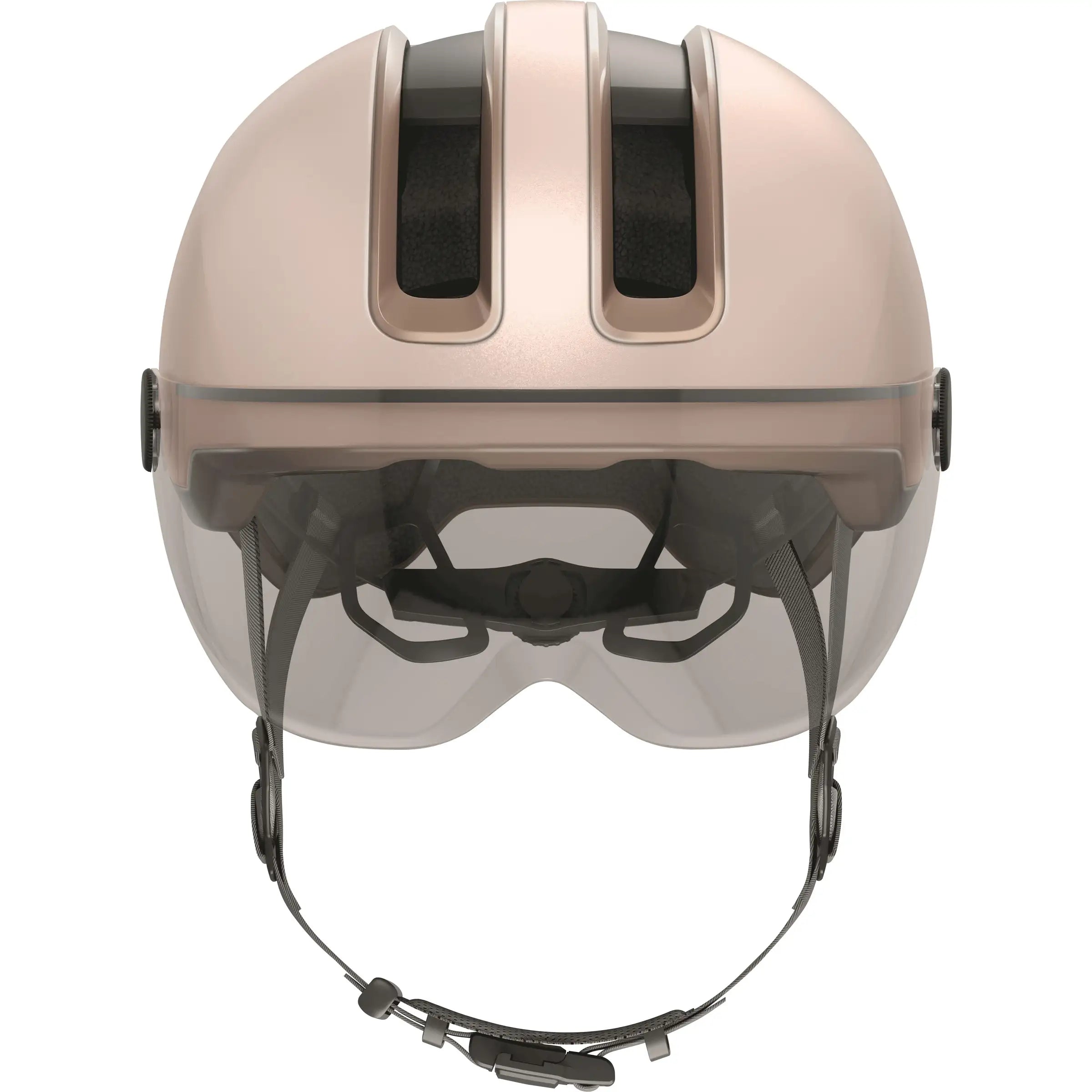 Abus speed pedelec fietshelm Hud-Y Ace met aerodynamisch ontwerp en ventilatiegaten, geschikt voor snelle e-bikes.
