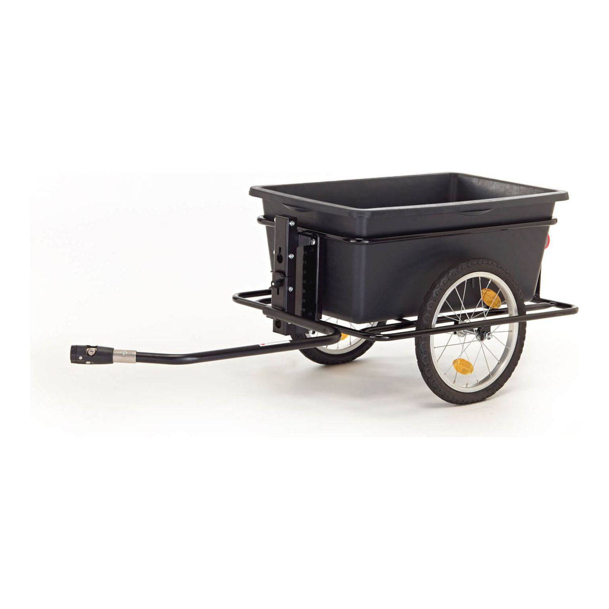 Roland Bigboy transportkarren met 90L capaciteit en Weber koppeling, stevige fietskar voor het vervoeren van goederen.