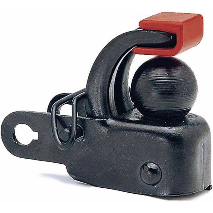 Hebie F1 Karkoppeling met adapter voor fietskar accessoires, geschikt voor eenvoudige bevestiging en gebruik.
