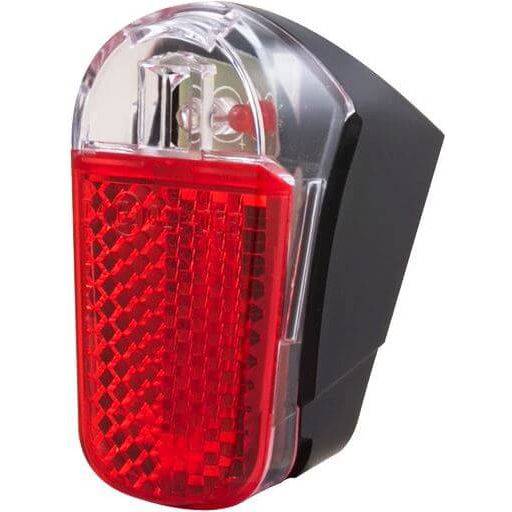 Spanninga Presto Xdvs achterlicht voor dynamo, met spatbord en LED-verlichting voor fietsveiligheid.