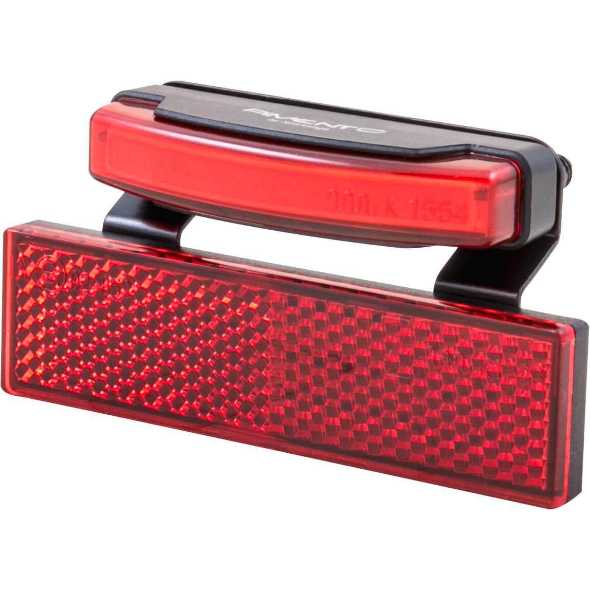 Spanninga Pimento achterlicht voor e-bike, 6-36V, rood LED, met bevestigingsbeugel, 50 mm breed, helder en energiezuinig.
