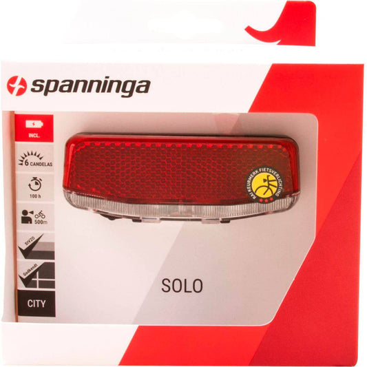 Spanninga Achterlicht Solo Xb Batterij 50/80Mm - Le Coq Wielerartikelen
