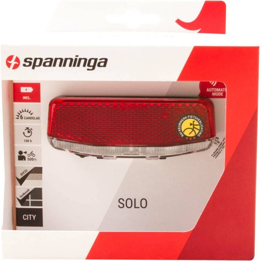 Spanninga Achterlicht Solo Xba Batterij 50/80Mm - Le Coq Wielerartikelen