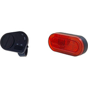 Spanninga achterlicht Halo Xeiw voor e-bike, 6-48V, met 50 mm bevestiging en SW009, zichtbaar in de afbeelding