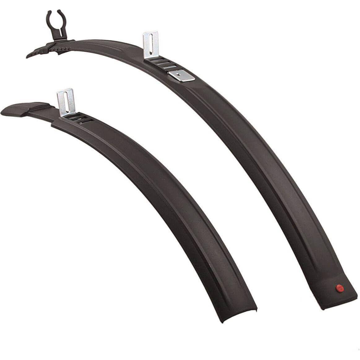 Hebie spatbordenset Natter 26 inch, opsteek voor fiets, beschermt tegen water en modder tijdens het fietsen.