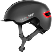 Abus Hud-Y E-bike helm met magnetisch USB-achterlicht, lichte urban fietshelm met verstelbare pasvorm en ventilatieopeningen
