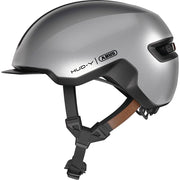 Abus Hud-Y stadsfietshelm voor e-bike met magnetische USB-led verlichting, comfortabel en veilig fietsaccessoire