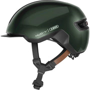 Abus Hud-Y urban e-bike helm met magnetische USB-LED verlichting, veiligheid en comfort voor stadsritten.