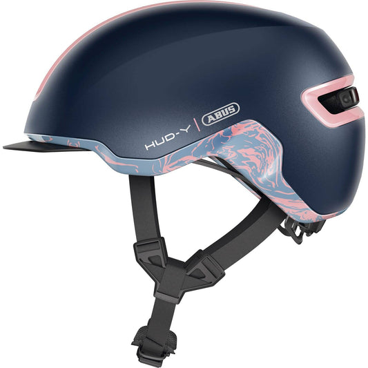 Abus Fietshelm Hud-Y Midnight Blauw S 48-54 Cm - Le coq wielerartikelen