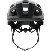 Abus Motrip MTB fietshelm in grijs met diepe pasvorm, veiligheid en comfort voor mountainbiken.