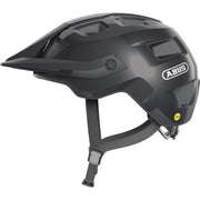 Abus Motrip Mips MTB fietshelm met verstelbaar kliksysteem en ventilatie, ontworpen voor mountainbikers.