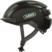 Abus Purl-Y Speed Pedelec fietshelm, NTA geclassificeerd, met ventilerende zwarte buitenkant en verstelbare riem voor comfort.