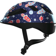 Abus Smooty 2.0 kinderfietshelm met afgevlakt achterhoofd en draaiknop, veilige en comfortabele kinderhelm in frisse kleuren