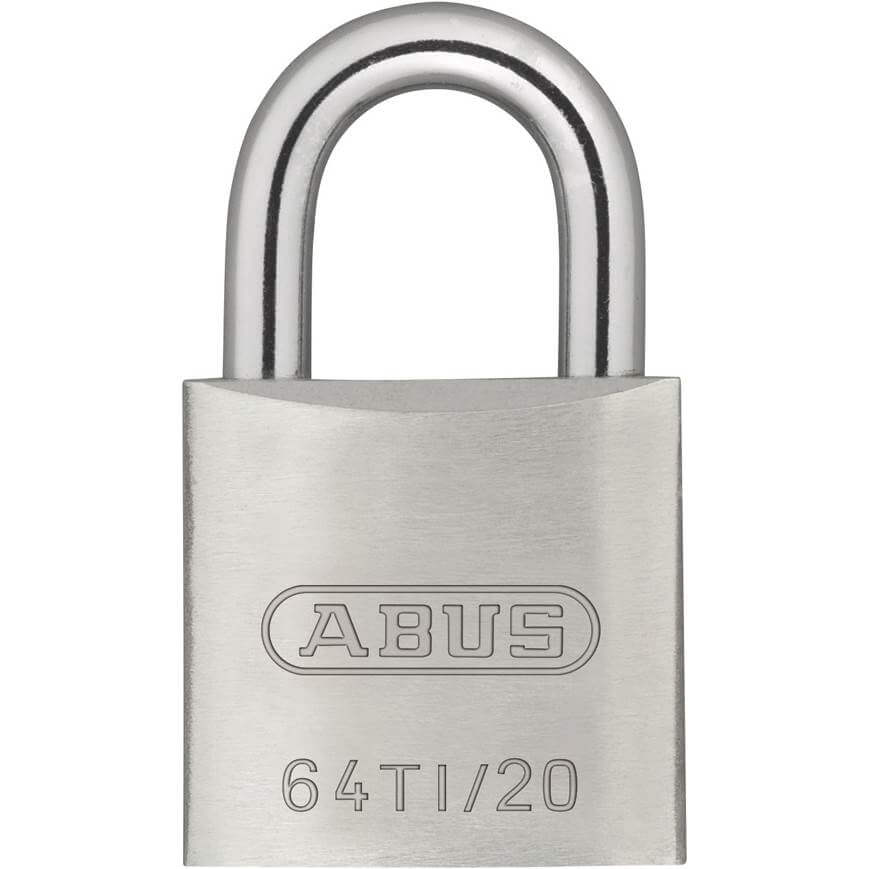 Abus 64 Titalium hangslot met 20mm ketting, robuuste Encrypted Titalium-beveiliging voor fietsen en accessoires