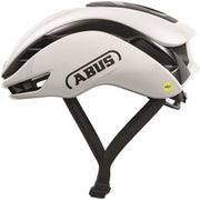 Abus Gamechanger 2.0 Mips racefietshelm met aerodynamisch ontwerp en veiligheidsvoorzieningen, geschikt voor wielrennen.