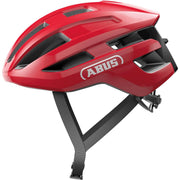 Abus Powerdome racefietshelm met ventilatie en zoom-ace systeem, gemaakt in Italië, geschikt voor wielrenners.