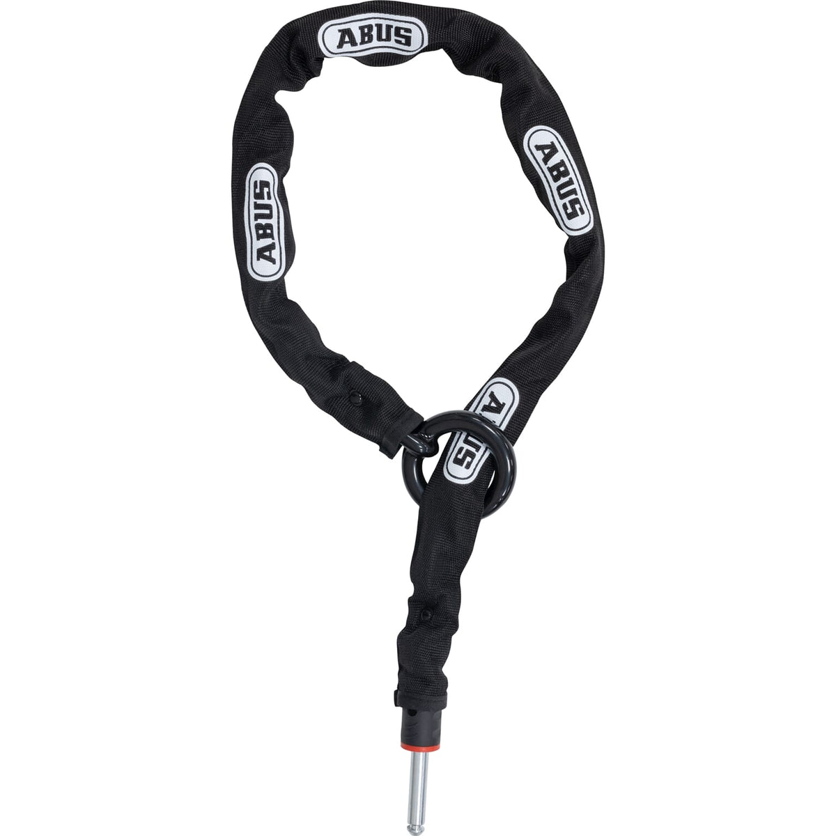 Abus Ach 2.0 insteekkettingslot van 6 mm met Ivytex, zwart, voor fietsbeveiliging, zichtbaar in de afbeelding.