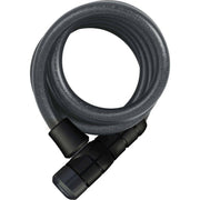 Abus Booster 6512K/180 zwart kabelslot met 180 cm lengte en Ø12 mm, met Snap Cage voor extra beveiliging.