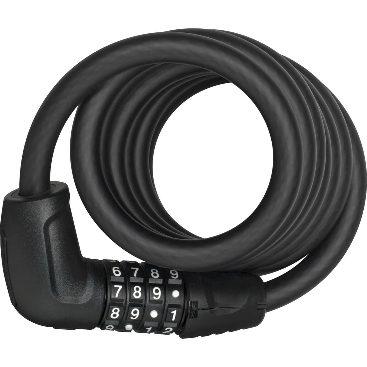 Abus Tresor 6512C/180 zwart spiralslot voor fiets, 180 x 12 mm, met cijfercode en flexibele spiraalbeveiliging