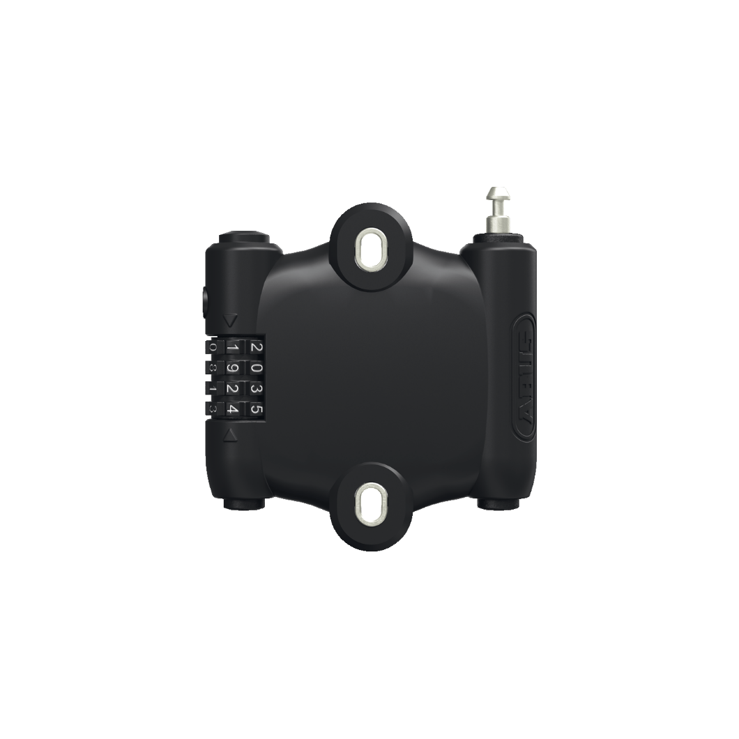 Zwart Abus Sportflex 2504/90 fietsslot met 90 cm kabel en 2 mm dikte met code voor extra beveiliging