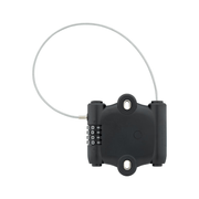 Zwart Abus Sportflex 2504/90 fietsslot met 90 cm kabel en 2,4 mm dikte met code voor fietsbeveiliging