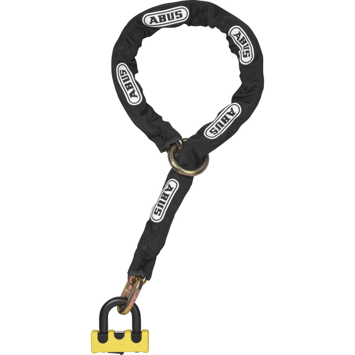 Zwart Abus Granit Power XS 67 kettingslot van 120 cm met ART4 keurmerk, geschikt voor veilig fietsen.