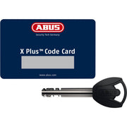 Zwart Abus Granit Power XS 67 kettingslot van 120 cm met ART4 beveiligingsniveau voor fietsen.