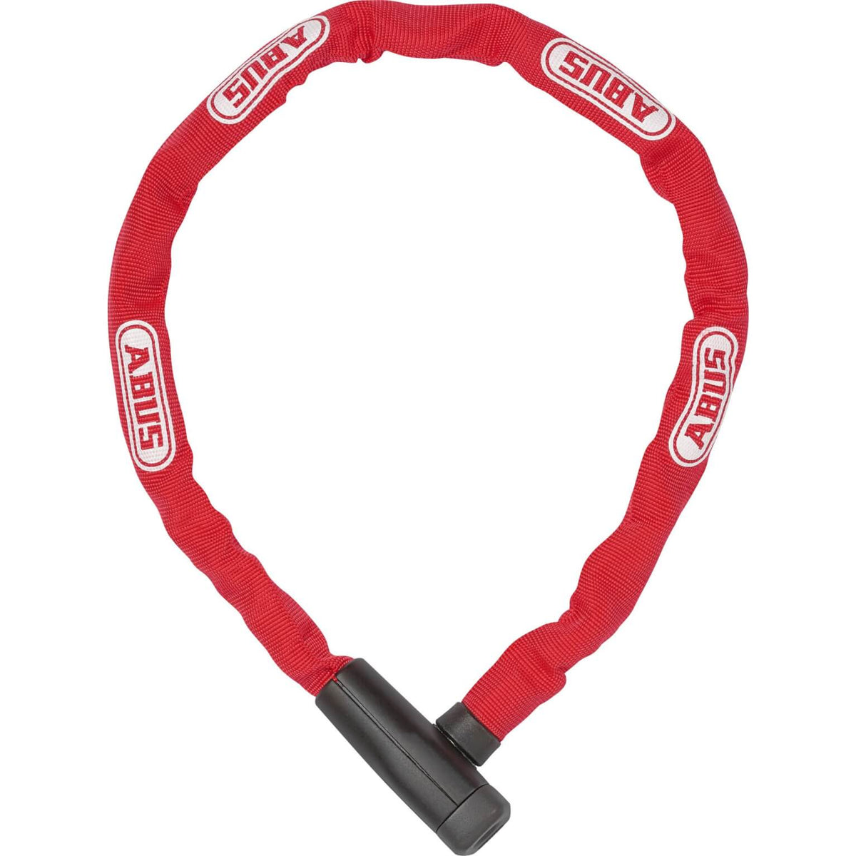 Abus Steel-O-Chain 5805K 75 cm kettingslot met textielhoes, rood, 5 mm ketting voor fietsbeveiliging