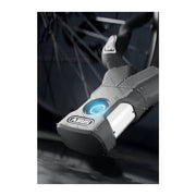 Zwart Abus kettingslot Yardo 7807F met vingerafdrukslot, stevig en betrouwbaar voor fietsbeveiliging